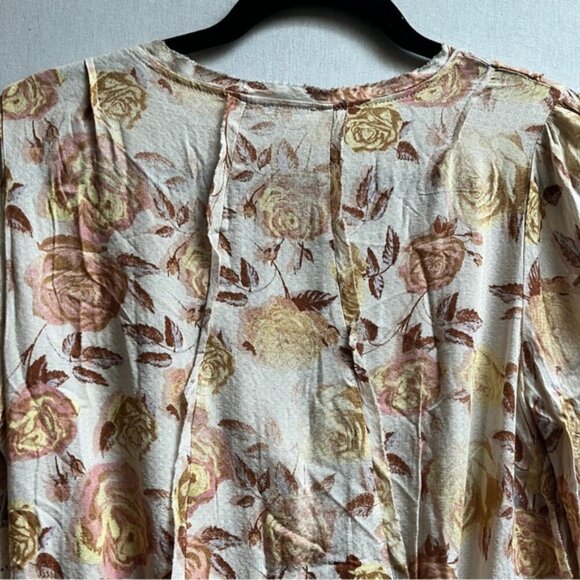 NWT Free People Everything's Rosy Florak Boho Bodysuit Sz S - Picture 5 of 11